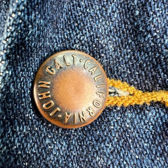 John Galt Brandy Melville Trucker Barn Denim Jacket Size Small Oversize Workwear - Picture 3 of 8